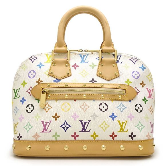 Louis Vuitton Multicolor Alma Bron Handbag White - Picture 1 of 7